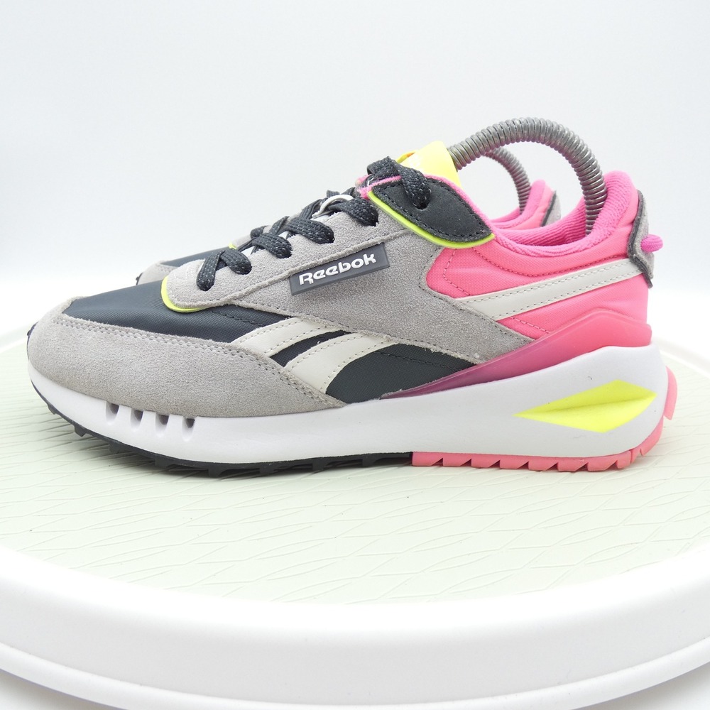 Reebok Classic Legacy AZ Womens Shoes Size 8 Grey Pink Neon Yellow GZ1616 - Picture 3 of 10